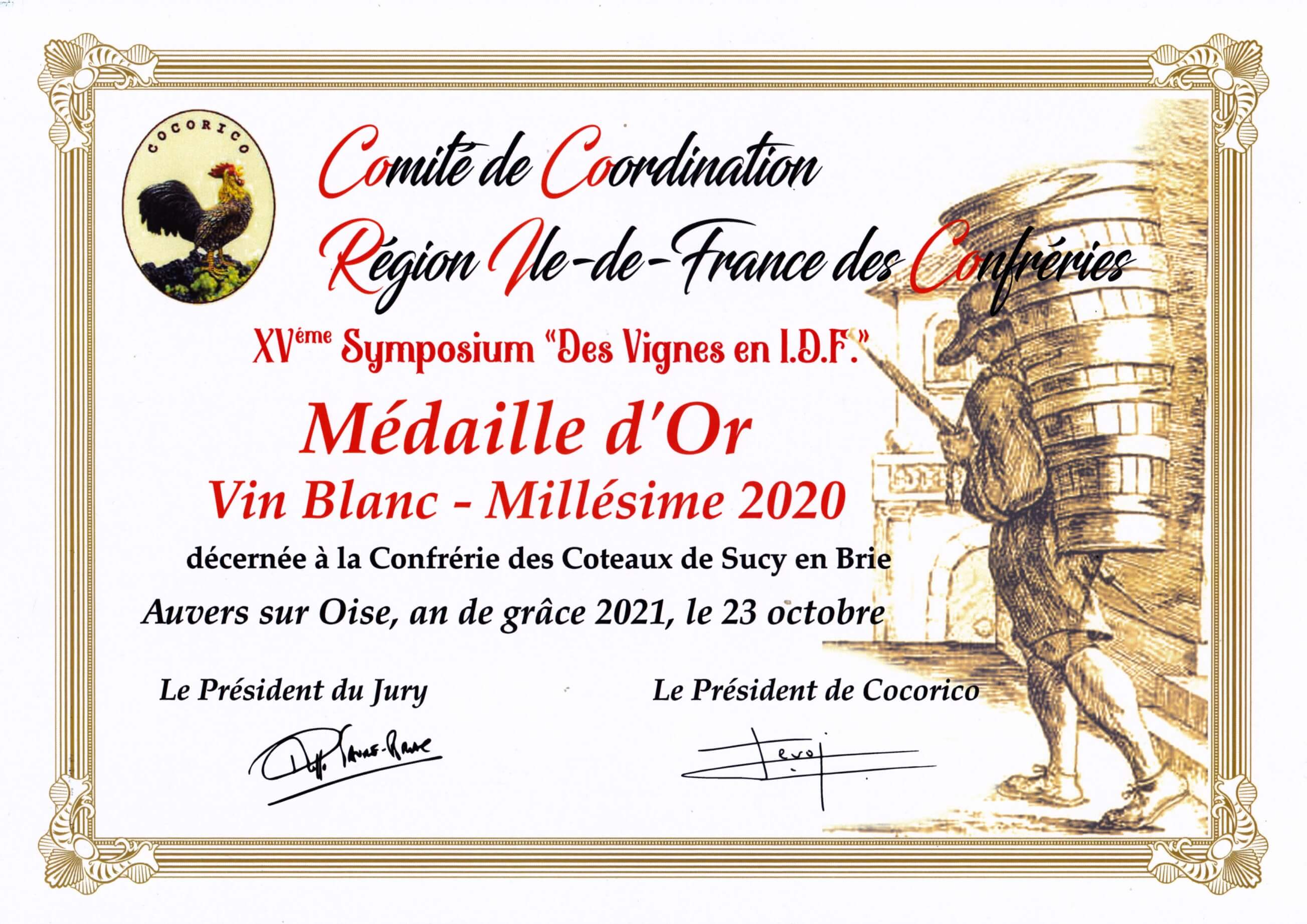 Médaille 2020